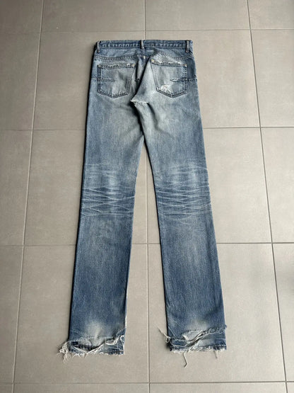 Dior homme AW06 “these grey days” washed clawmark jeans