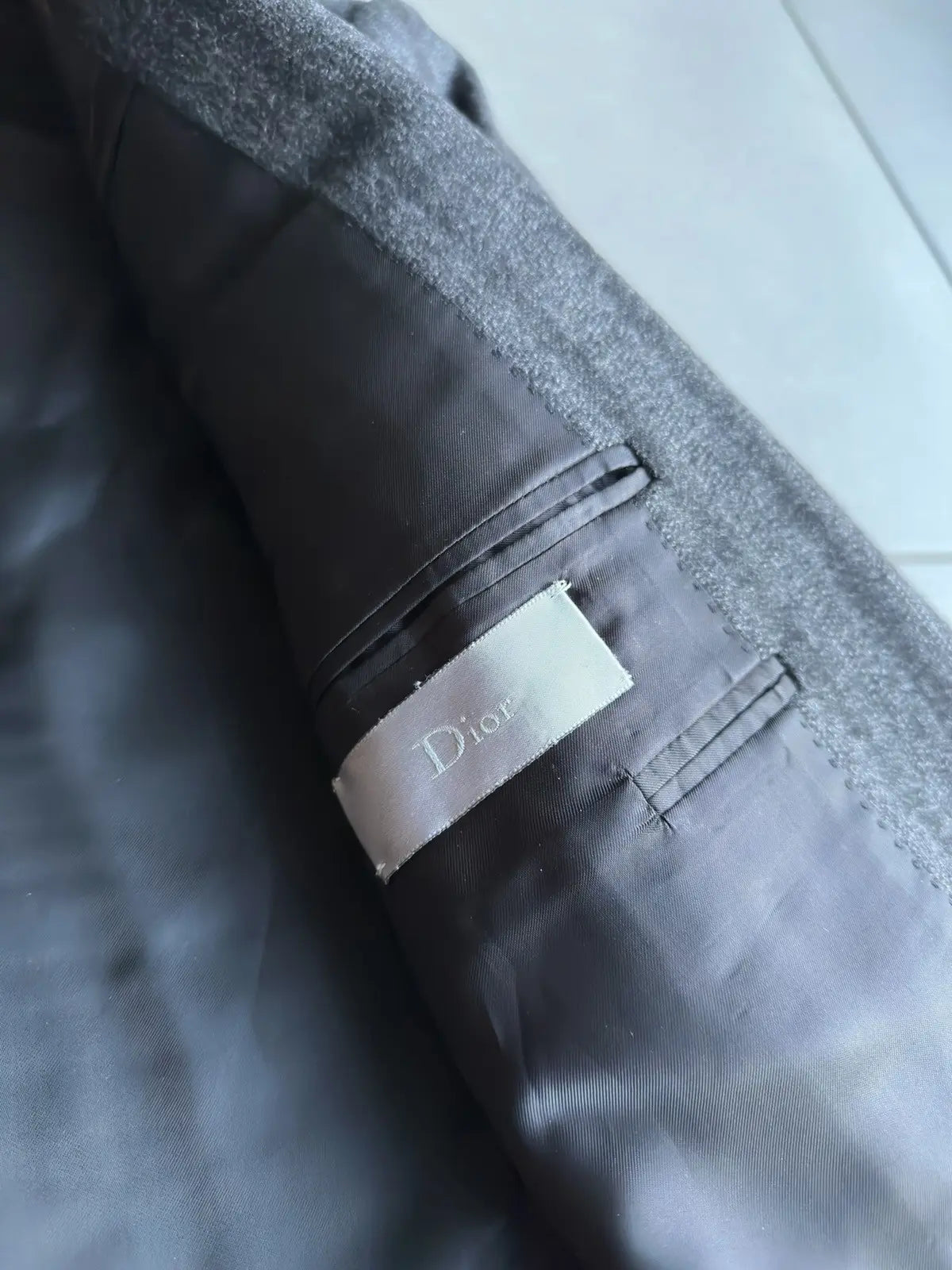 Dior Homme AW07 “Navigate” chalk pinstriped blazer