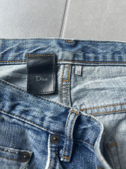 Dior homme AW06 “these grey days” washed clawmark jeans