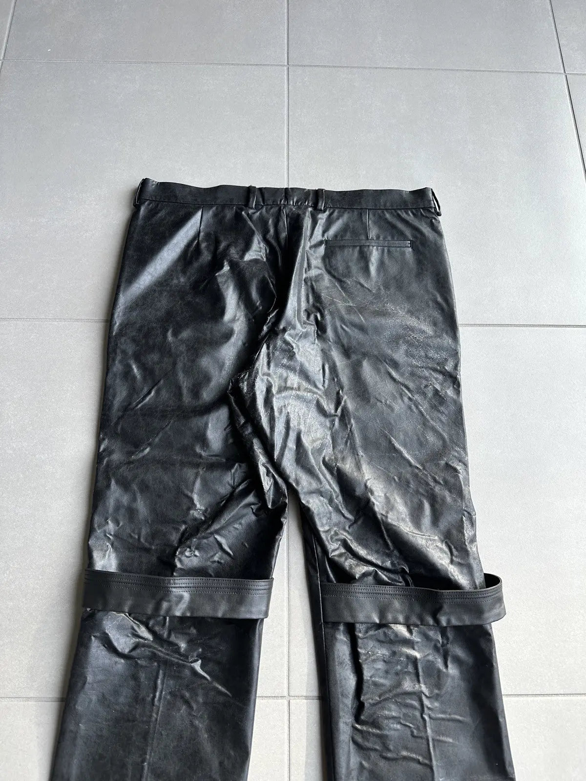 Dior Homme AW03 “Luster” PVC coated cargo pants