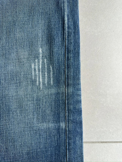 Dior Homme AW06 washed blue clawmark jeans