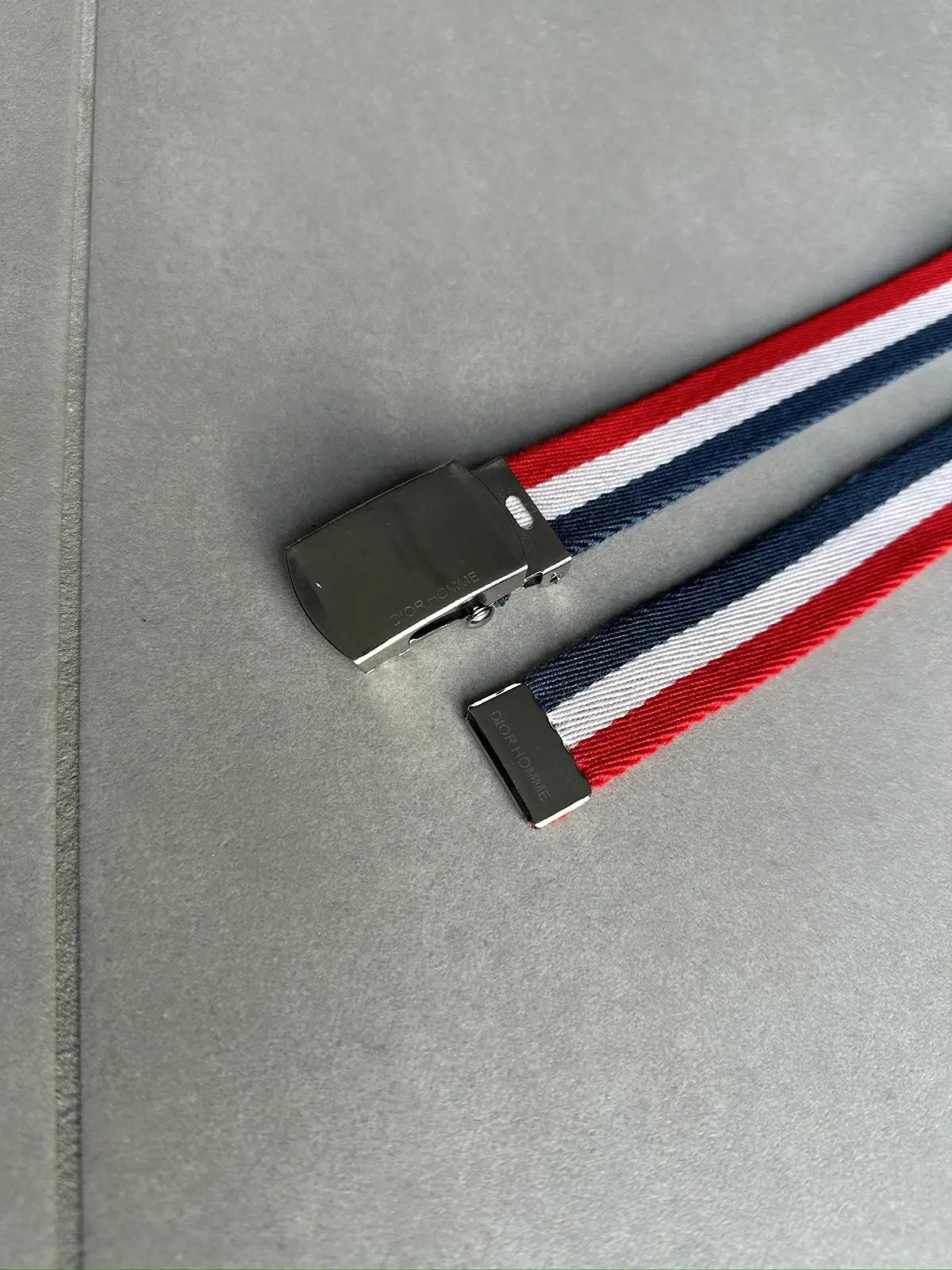 Dior Homme SS06 tri colour canvas belt