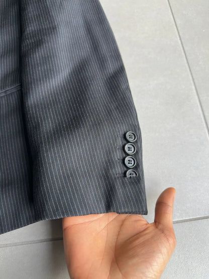 Dior Homme AW06 “These grey days” pinstriped peak lapel blazer