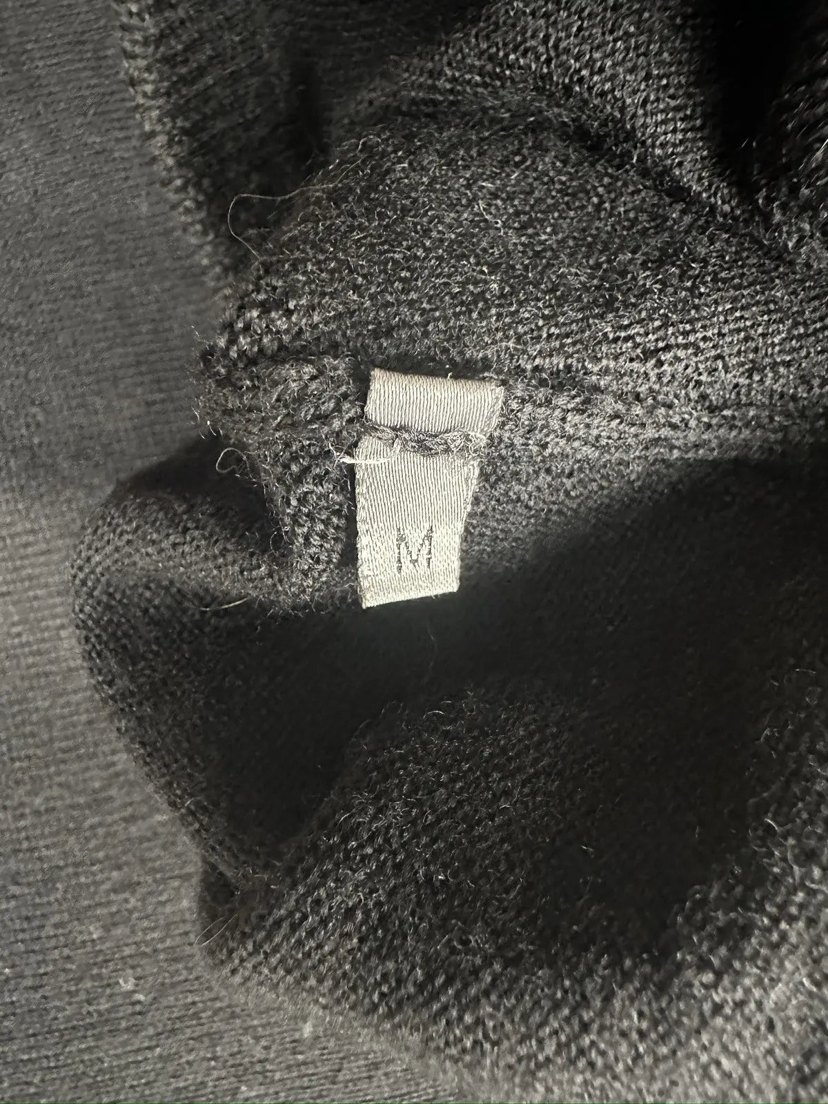 Dior Homme AW05 "in the morning" distressed wool sweater
