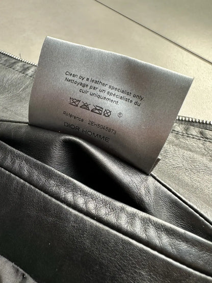 Dior Homme SS02 “Red/Boys don’t cry” lambskin moto jacket