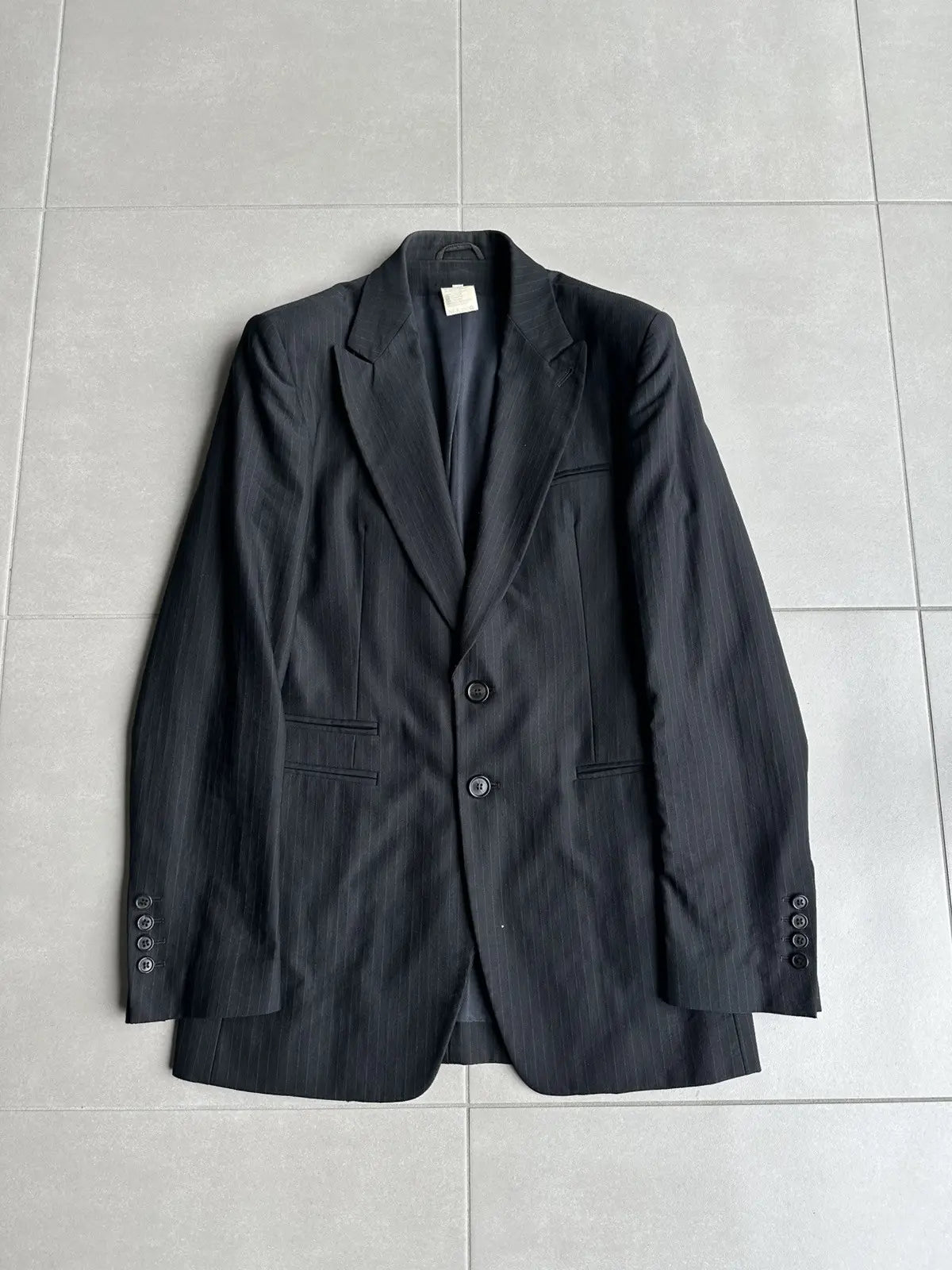 Ann Demeulemeester SS03 peak lapel Pinstripe blazer