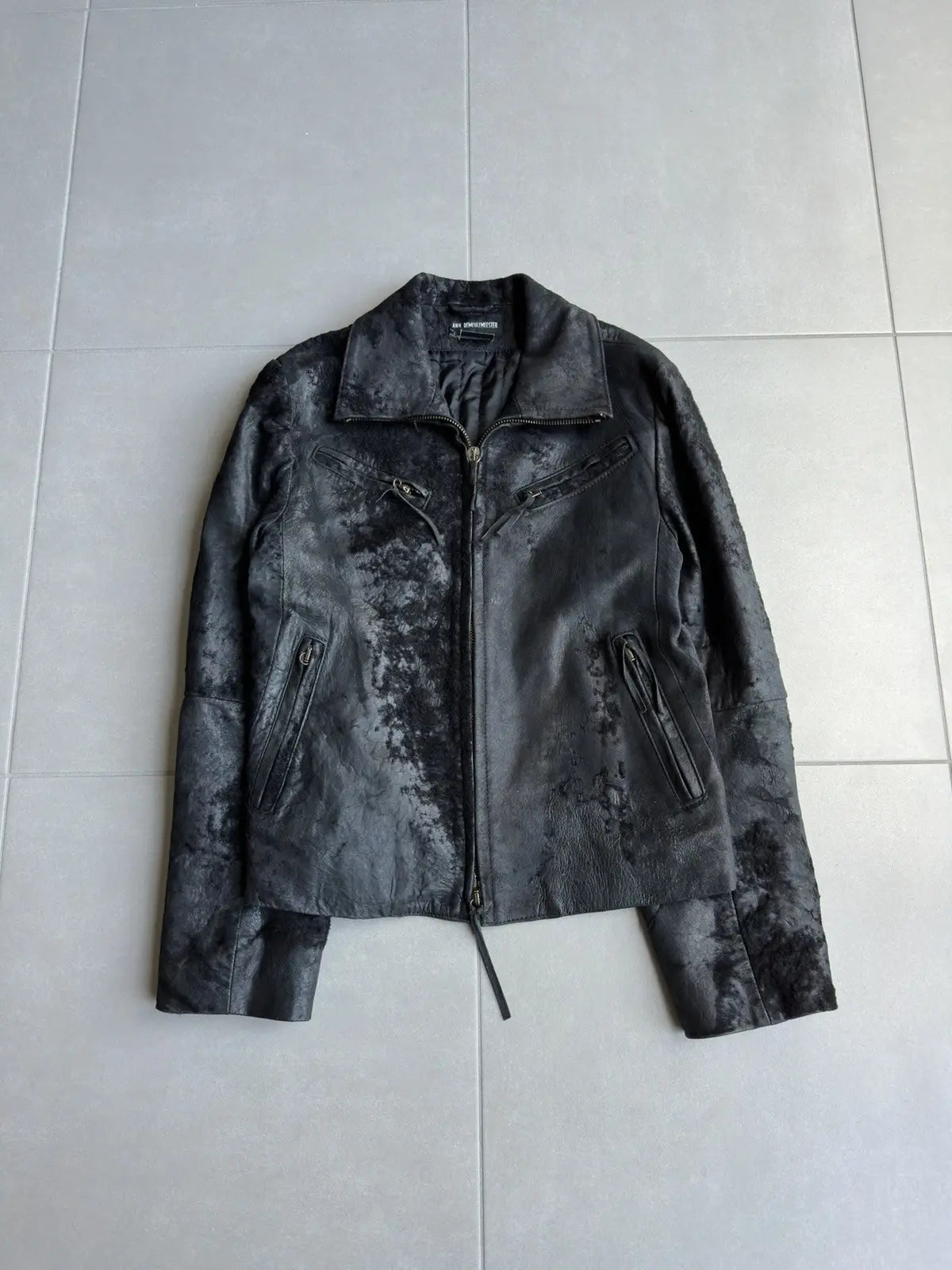 Ann Demeulemeester FW02 raw sheepskin jacket