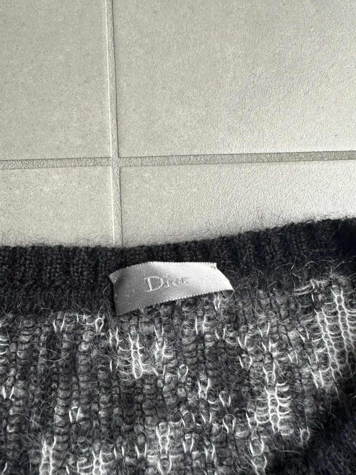 Dior Homme AW07 “Navigate” mohair knit sweater