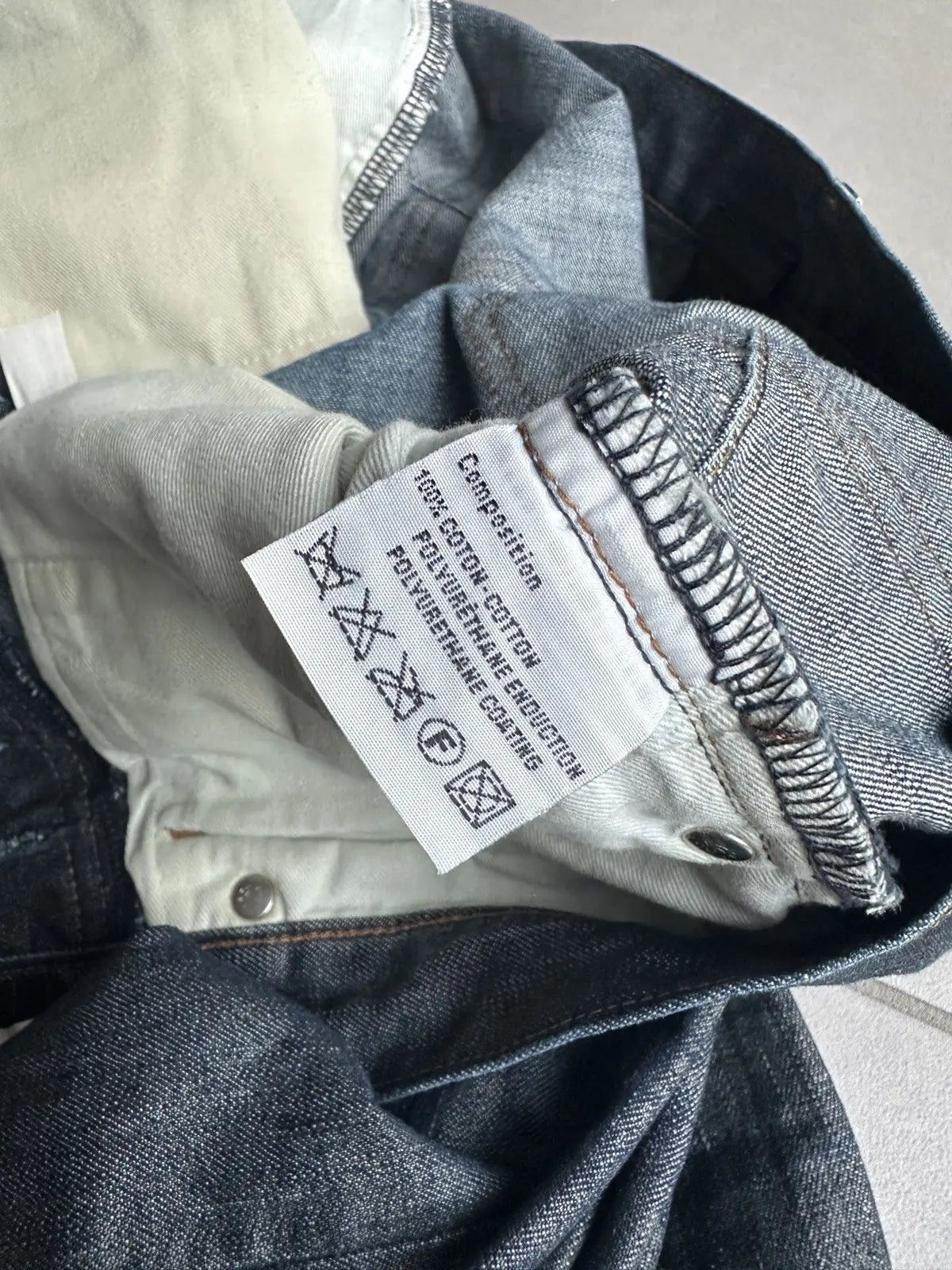Dior Homme AW07 “Navigate” wax coated denim