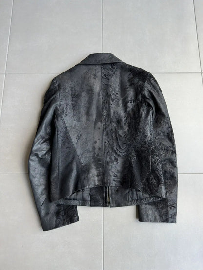 Ann Demeulemeester FW02 raw sheepskin jacket