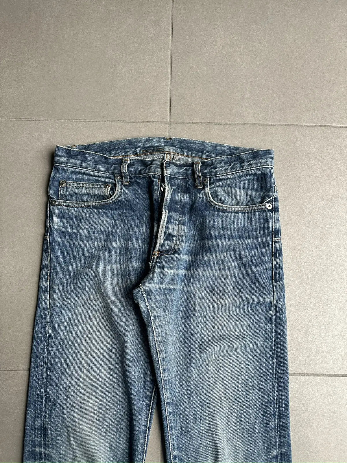 Dior Homme AW07 “Navigate” washed raw jeans