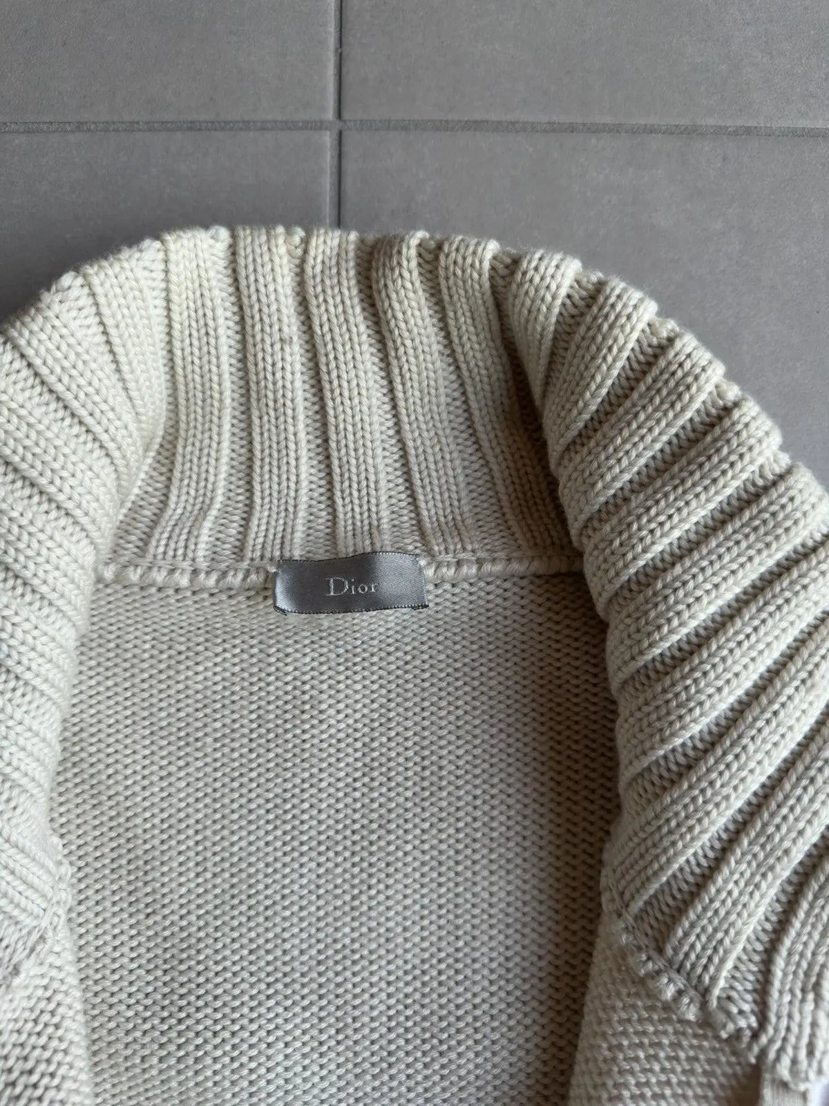 Dior Homme AW02 “Reflexion” merino wool divers knit