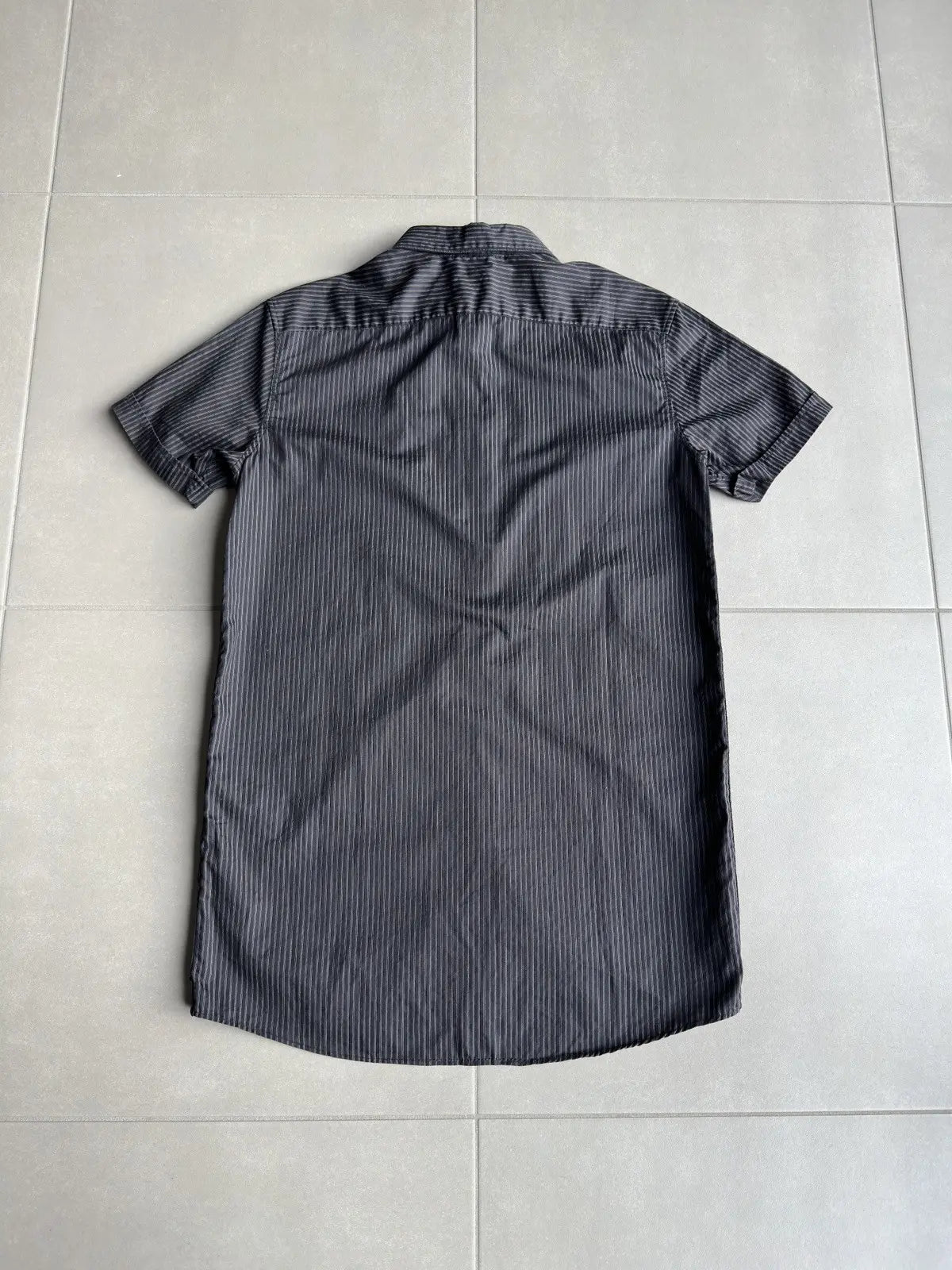 Balmain SS11 pinstripe short sleeve button up