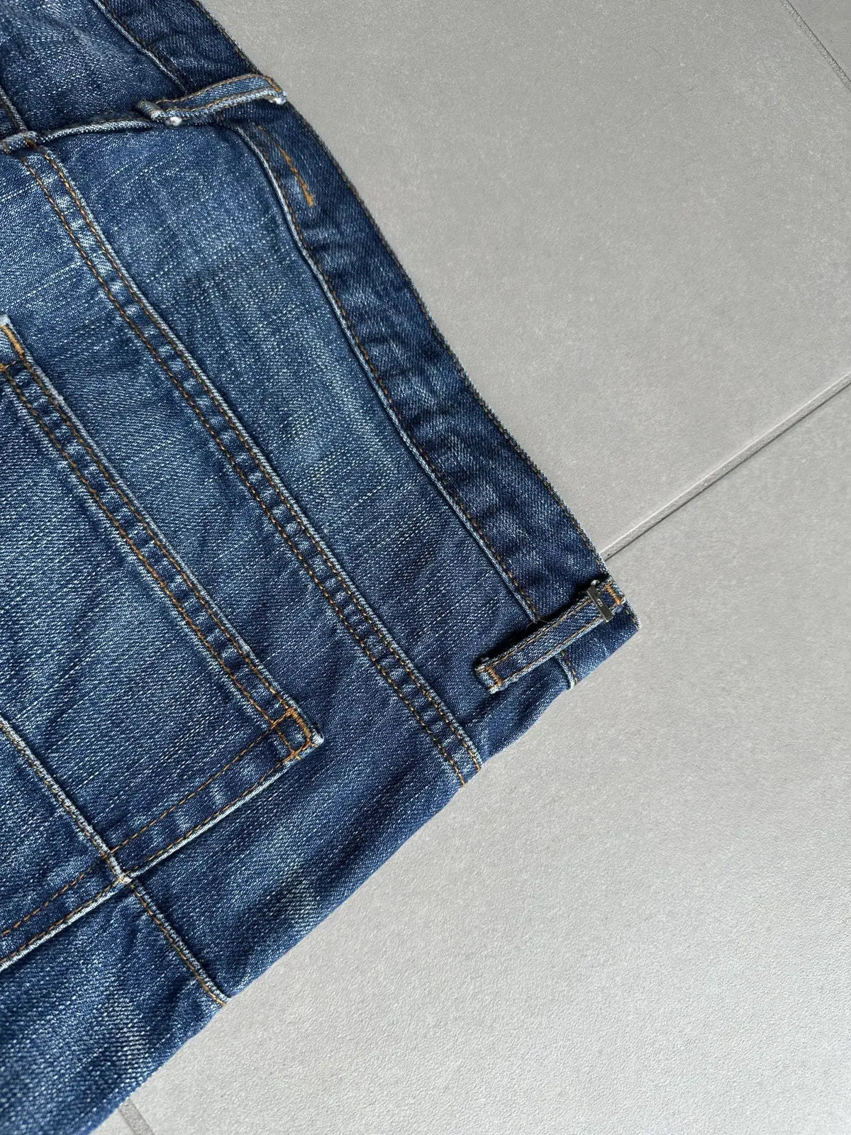 Dior Homme AW06 washed blue clawmark jeans