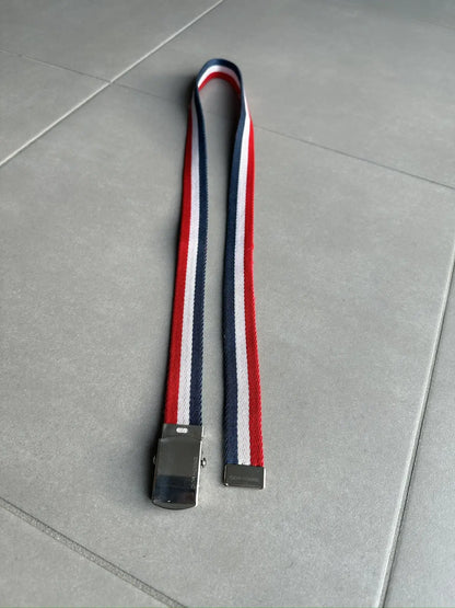 Dior Homme SS06 tri colour canvas belt
