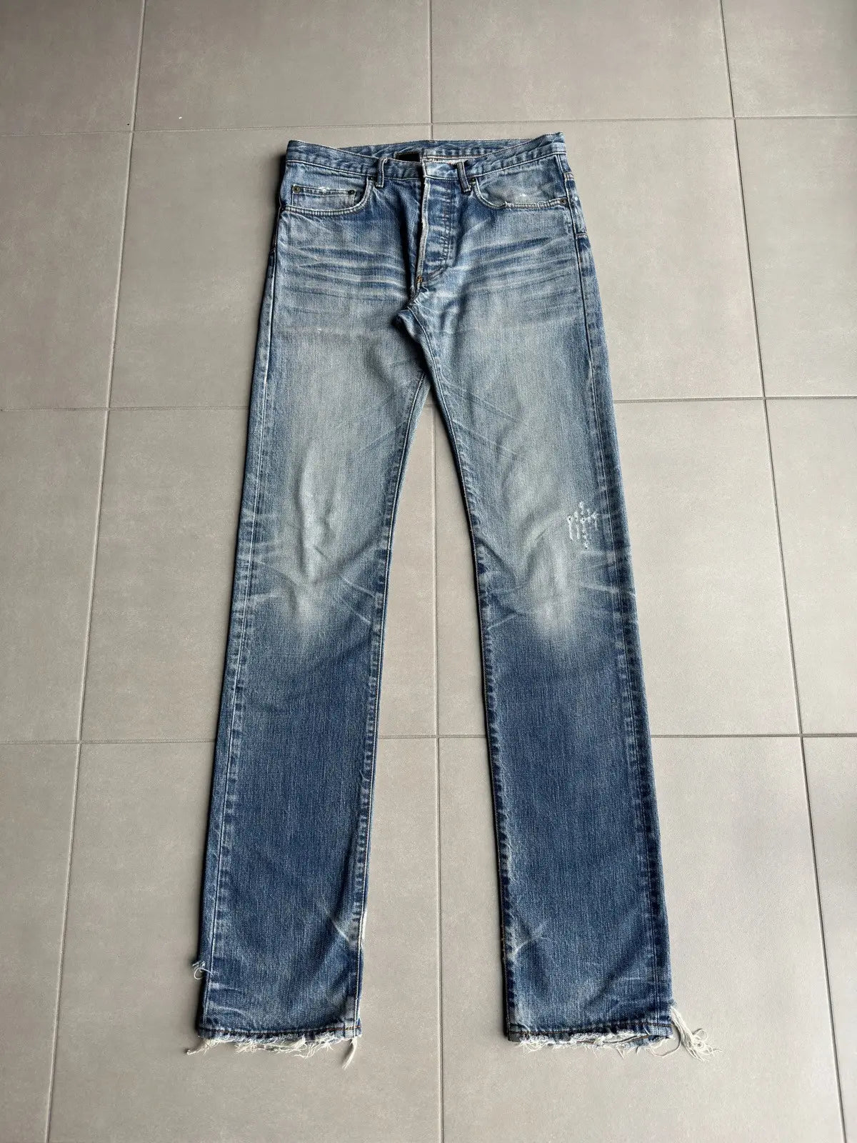 Dior homme AW06 “these grey days” washed clawmark jeans