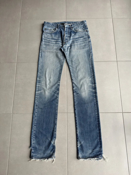 Dior homme AW06 “these grey days” washed clawmark jeans