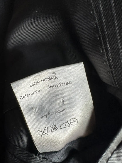 Dior Homme AW06 “These grey days” pinstriped peak lapel blazer
