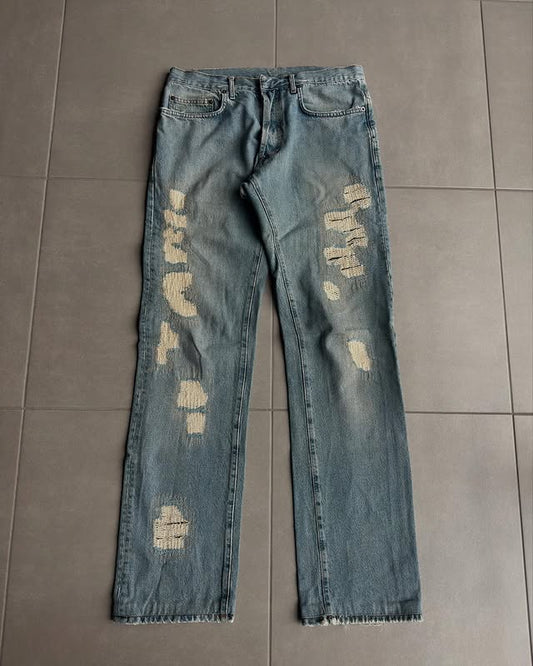 Dior Homme SS06 “The World Is A Mess, But His Hair Was Perfect” crash denim