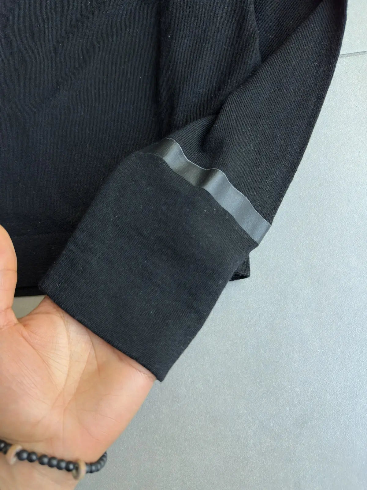 Dior Homme AW03 “Luster” waxed loose high neck sweater