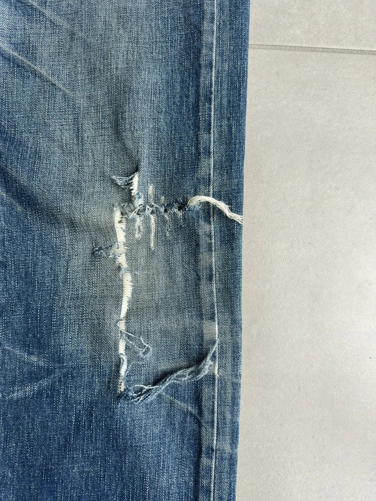 Dior homme SS03 “Follow me” distressed clawmark denim