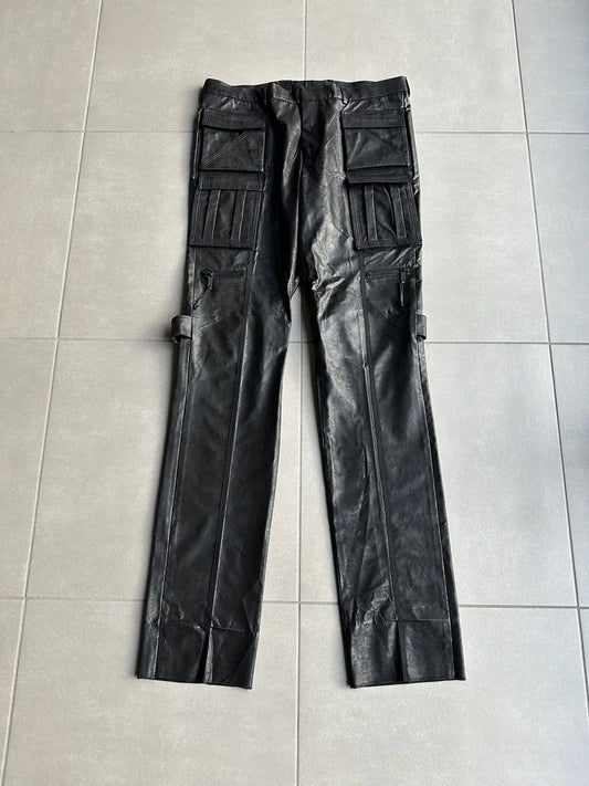 Dior Homme AW03 “Luster” PVC coated cargo pants