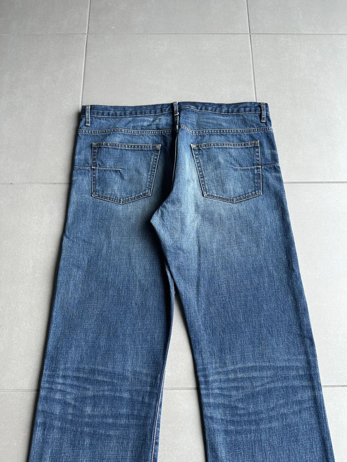 Dior Homme AW06 washed blue clawmark jeans
