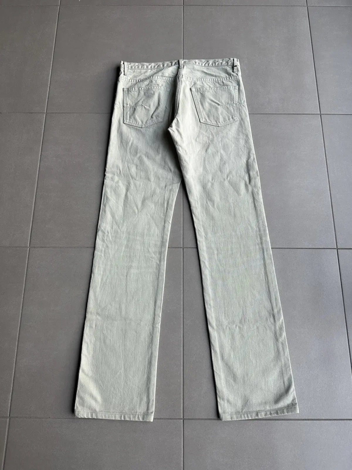 Dior Homme SS06 pastel green clawmark denim