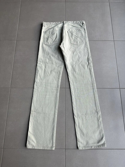 Dior Homme SS06 pastel green clawmark denim