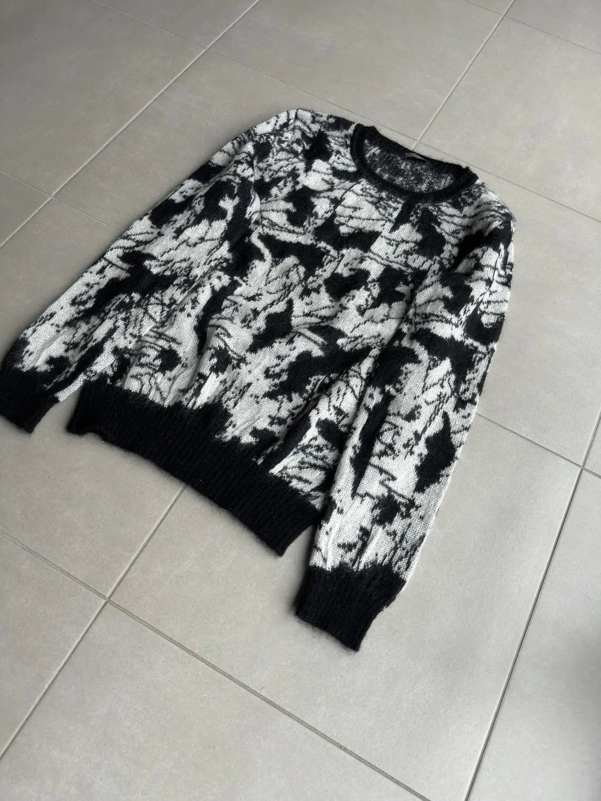 Dior Homme AW07 “Navigate” mohair knit sweater