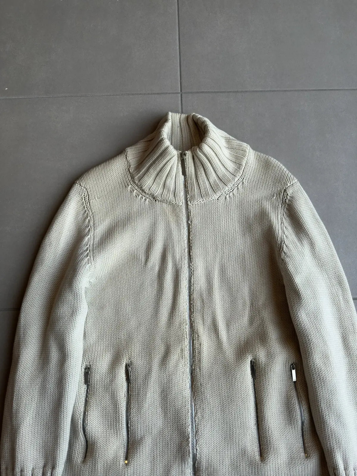 Dior Homme AW02 “Reflexion” merino wool divers knit