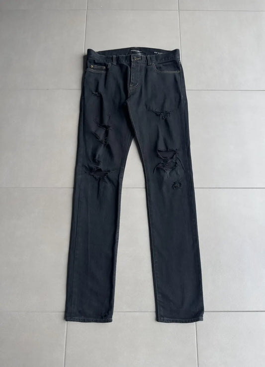Saint Laurent Paris AW16 D02 Crash distressed Denim