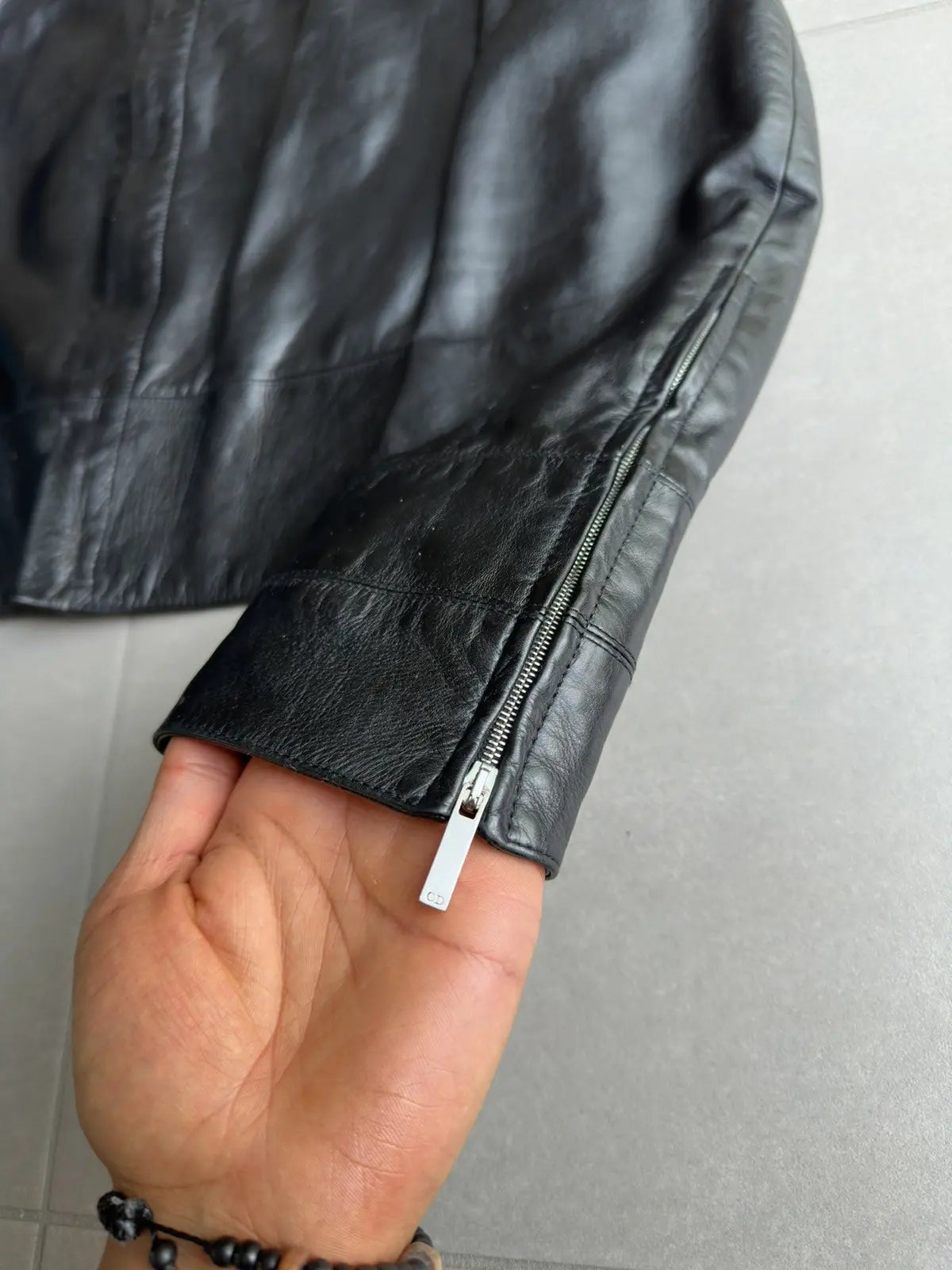 Dior Homme SS02 “Red/Boys don’t cry” lambskin moto jacket