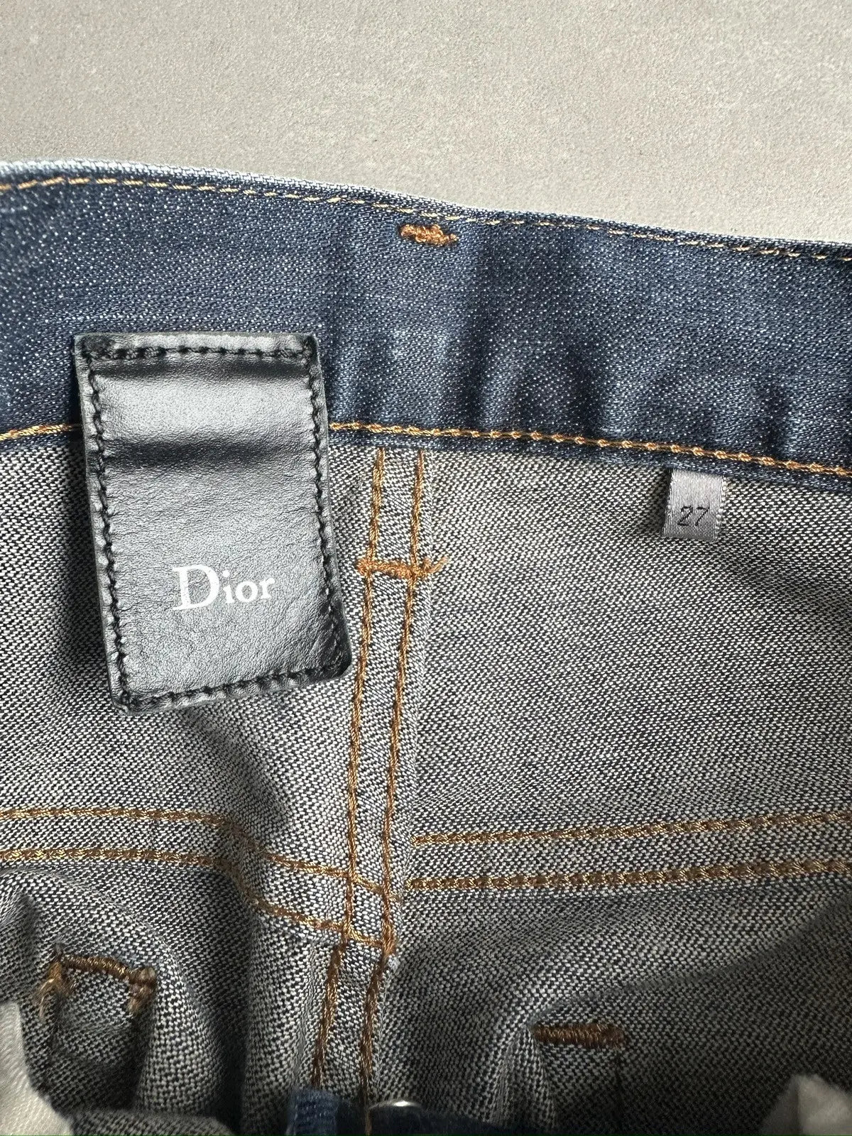 Dior Homme SS08 “Under My Car” paint splatter denim