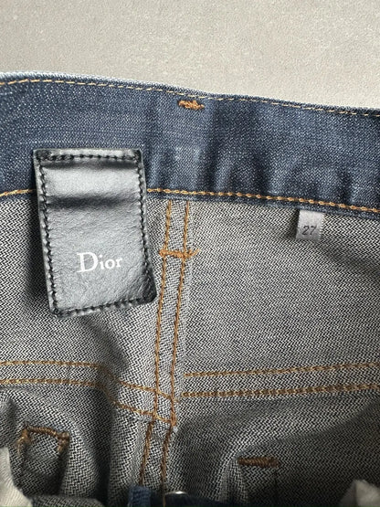 Dior Homme SS08 “Under My Car” paint splatter denim