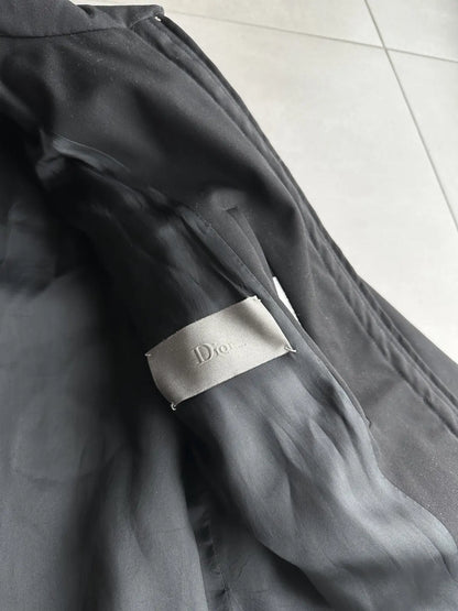 Dior homme AW02 “Reflexion” leather trimmed moto jacket