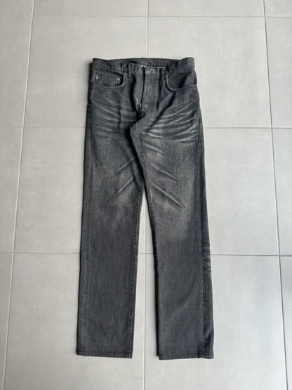 Dior Homme by Hedi Slimane whiskered black jeans