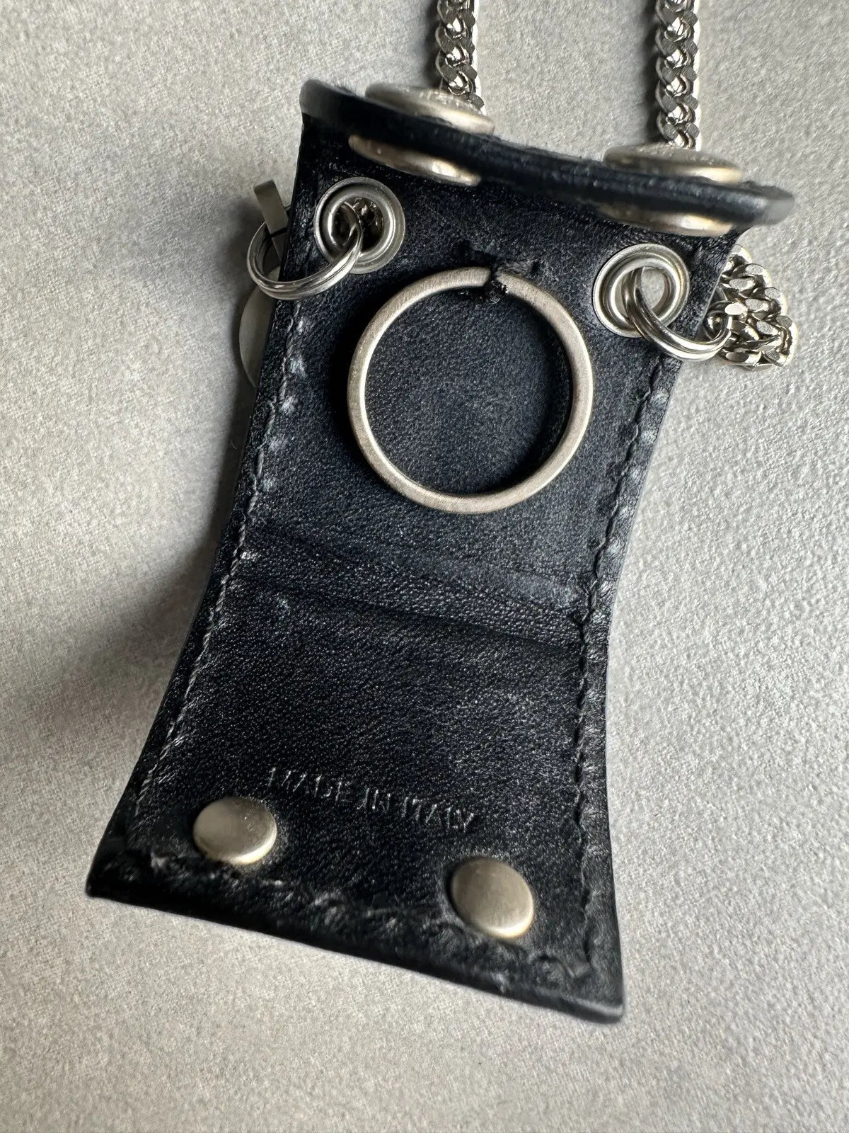 Dior Homme SS06 leather pouch/wallet chain