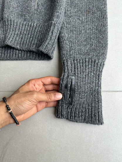 Dior Homme AW04 "Victim Of The Crime" Knit zip up