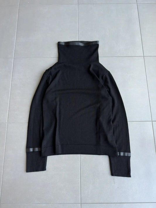Dior Homme AW03 “Luster” waxed loose high neck sweater