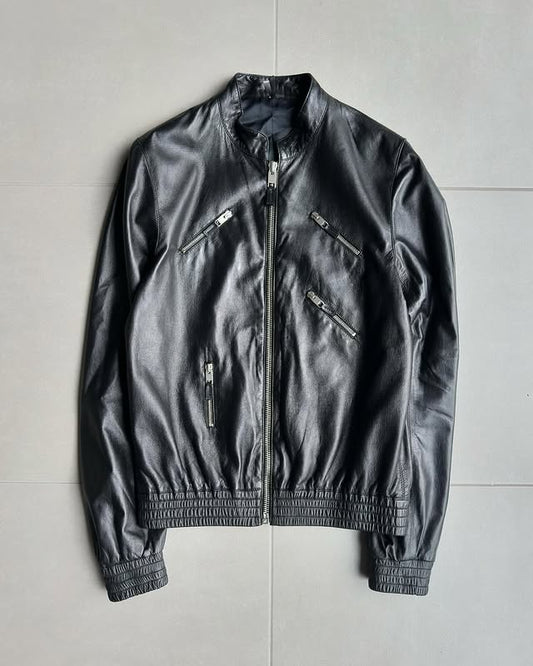 Dior Homme SS07 “We look good together” Multi-zip leather jacket