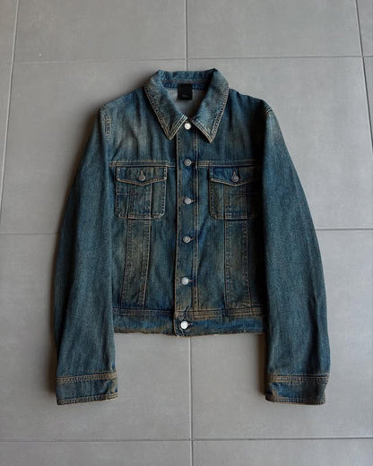 Dior Homme AW04  rust wash denim jacket