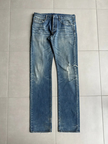Dior homme SS03 “Follow me” distressed clawmark denim
