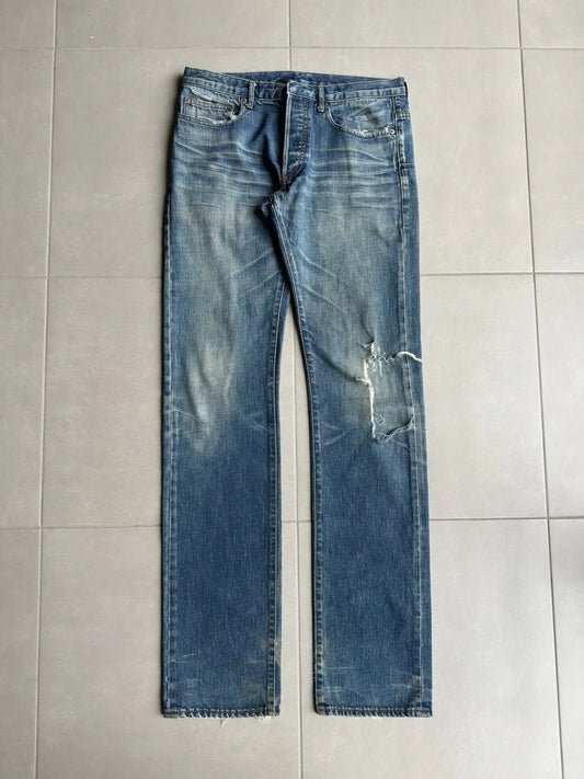 Dior homme SS03 “Follow me” distressed clawmark denim