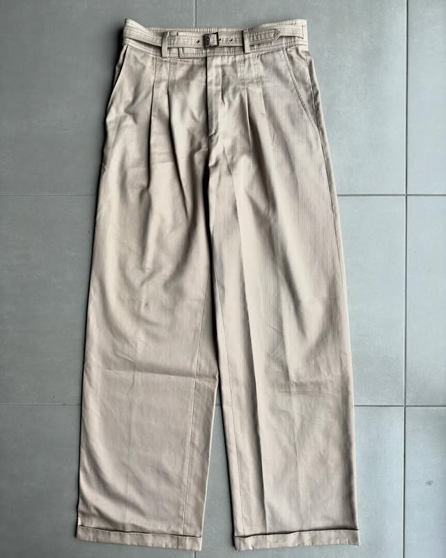 Dior Homme sample SS07 “we look good together” wide trousers