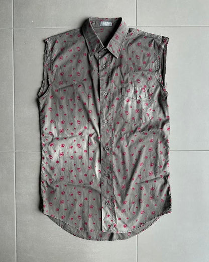 Dior Homme SS05 sleeveless floral shirt