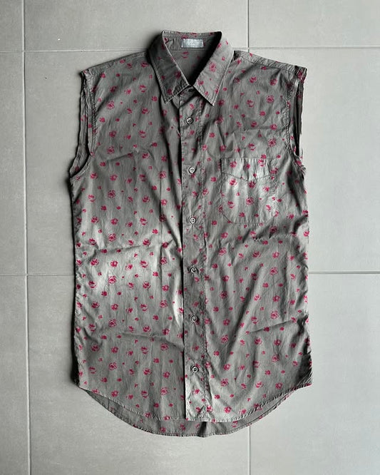 Dior Homme SS05 sleeveless floral shirt