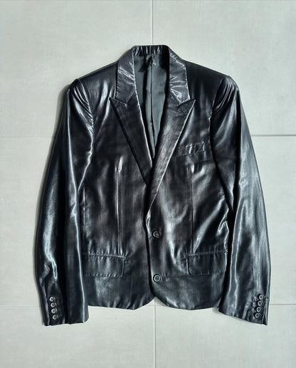 Dior Homme SS04 “Strip” glossy shimmering blazer